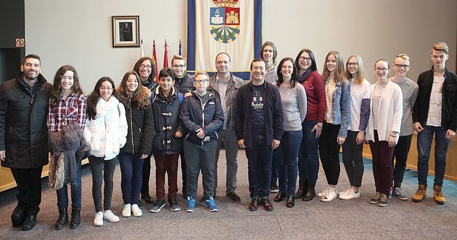 Alumnos y docentes lituania visita a Fuenlabrada