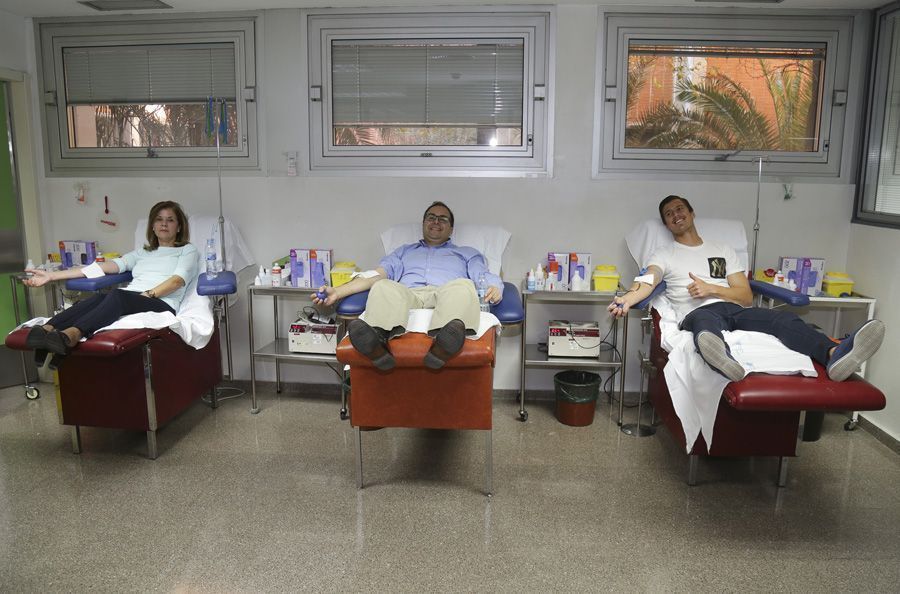 Donación de Sangre, antiago Llorente, Victoria Pavón y Martín Mantovani