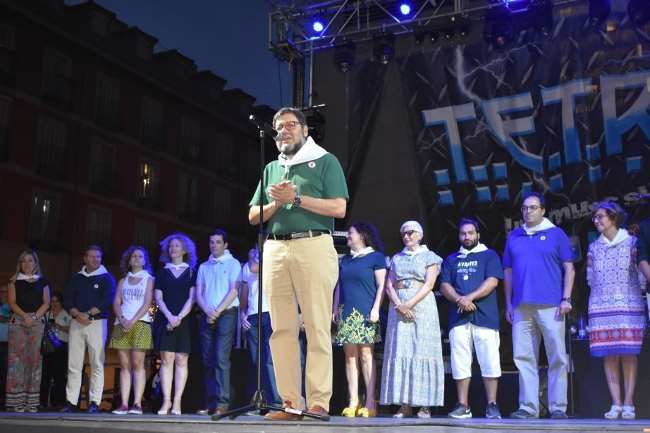 Luis Sierra, en su intervención como concejal de Festejos