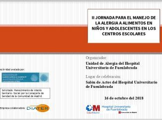 II Jornadas para el Manejo de la Alergia a Alimentos - Cartel