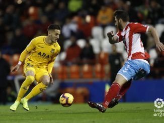 Borja Galán en el partido contra el Lugo. Foto: LaLiga123