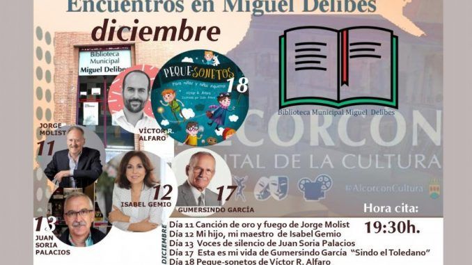 Isabel Gemio y Jorge Molist presentarán en diciembre sus libros en la biblioteca Miguel Delibes de Alcorcón