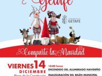 El encendido de luces y la inauguración del Belén Municipal dan el pistoletazo de salida a la Navidad en Getafe