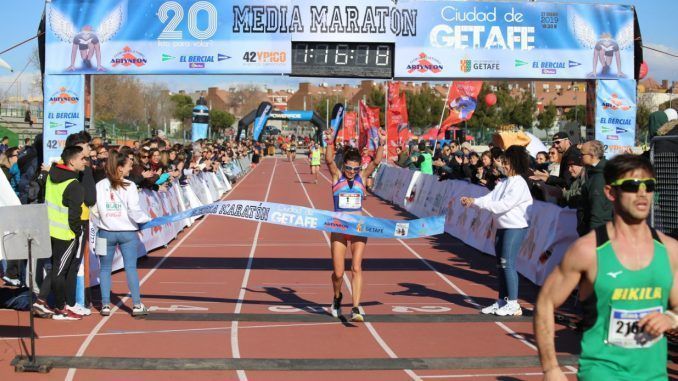 Lucía Morales y Hicham Oualla fueron los triunfadores de la Media Maratón "Ciudad de Getafe"