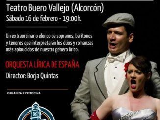 Los mejores fragmentos de las zarzuelas populares serán cantados el 16 de febrero en el Teatro Buero Vallejo de Alcorcón