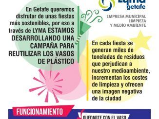 Getafe comenzará a reciclar vasos de plástico en estos Carnavales 2019