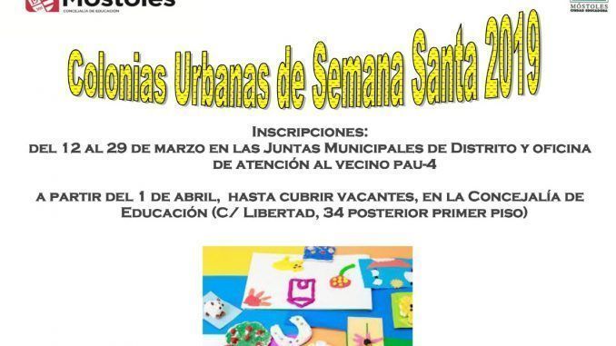 Las familias de Móstoles podrán inscribir a sus hijos e hijas en las "Colonias Urbanas" del 12 al 19 de marzo