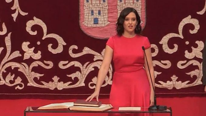 Díaz Ayuso toma posesión de su cargo como presidenta de la Comunidad de Madrid