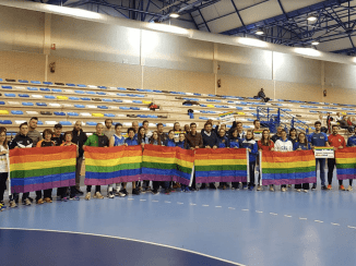 El Ayuntamiento, Leganés y clubes locales se unen para visibilizar el carácter abierto y tolerante de Leganés en el Día contra la LGTBIfobia en el deporte