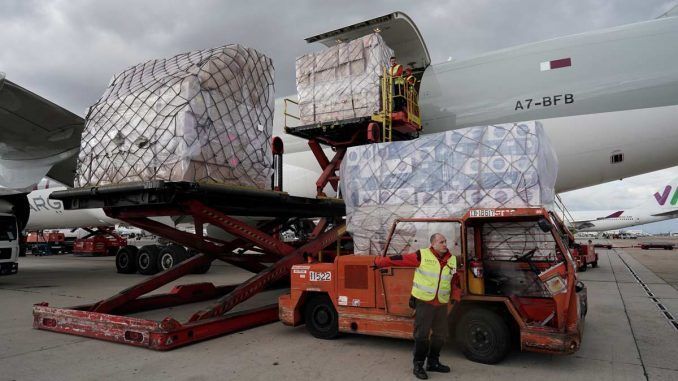 avión desde China llega a la Comunidad de Madrid