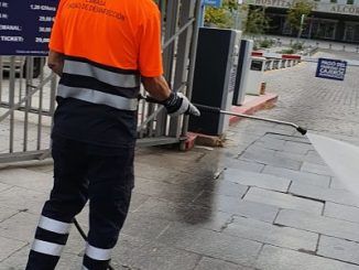 Unidad COVID desinfección de las calles de Alcorcón