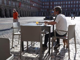 Bar en la Plaza Mayor de Madrid