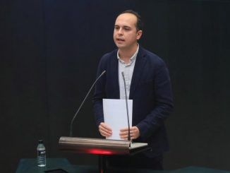 El concejal de Más Madrid, José Manuel Calvo del Olmo durante un pleno.