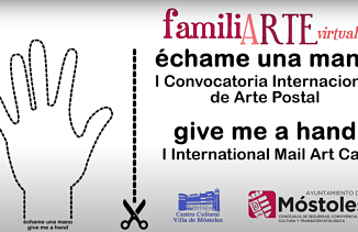 Cartel exposición "Échame una mano/ Give me a hand"