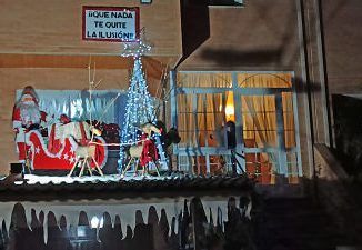 Balcón ganador del concurso de decoración navideña