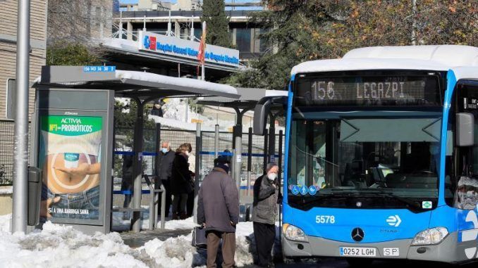 Un autobús de la EMT