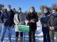 la consejera de Medio Ambiente, Ordenación del Territorio y Sostenibilidad, Paloma Martín, durante su visita al municipio de Estremera.