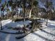 Zonas nevadas en el madrileño parque de El Retiro tras el paso de la tormenta Filomena.