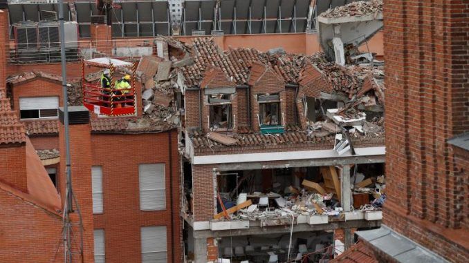 La juez archiva la investigación de la explosión en la calle Toledo en Madrid