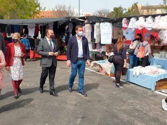 El Ayuntamiento culmina las obras de pavimentación y ordenación del mercadillo de venta ambulante de Estrella de Oriente en el distrito Norte