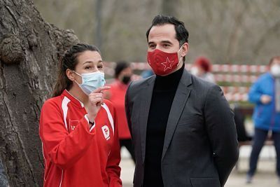 El vicepresidente de la Comunidad de Madrid, Ignacio Aguado en el Retiro