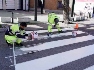 El Gobierno de Móstoles pone en marcha la campaña anual de señalización horizontal