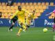 Jugadores del Alcorcón y el Leganés jugando el partido