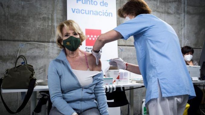 Aguirre defiende la "excelente" gestión de las vacunas por parte de Ayuso