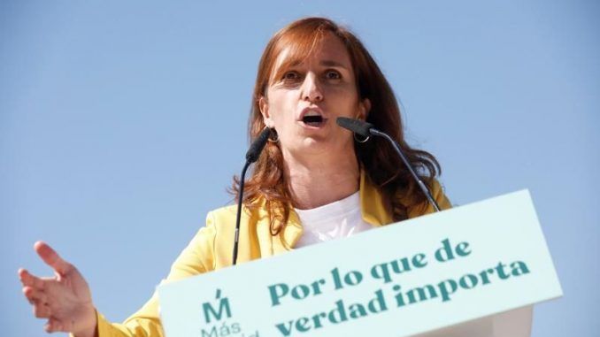 La candidata de Más Madrid a la presidencia de la Comunidad de Madrid, Mónica García