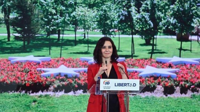 La actual Presidenta de la Comunidad de Madrid, Isabel Díaz Ayuso