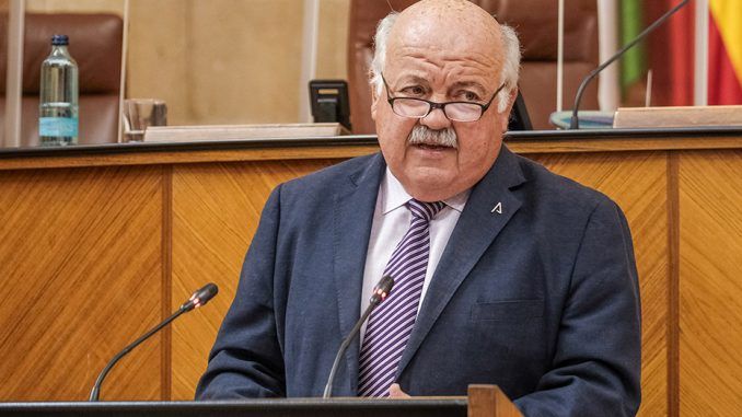 Jesús Aguirre, enumera en el pleno del Parlamento andaluz los cumplimientos del Ejecutivo regional en materia de asistencia sanitaria