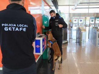 Getafe acoge unas Jornadas de prácticas de un curso de guías caninos.