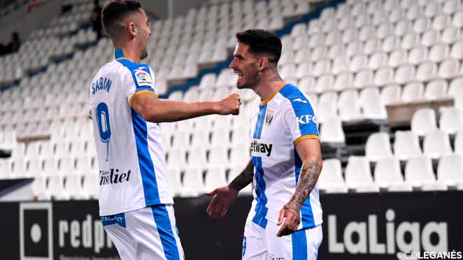 El C.D. Leganés vence con claridad a la U.D. Logroñés para acercarse al 'play-off'