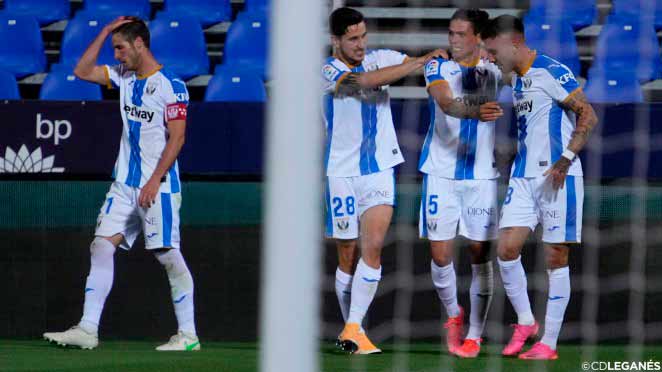 El C.D. Leganés vence al Málaga C.F. y se clasifica para el play-off de ascenso