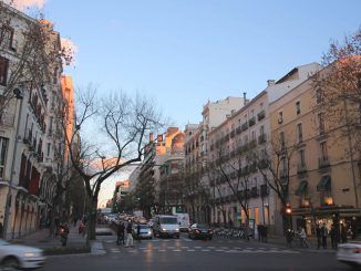 Calle de Jose Ortega y Gasset (street) in Madrid (Spain).