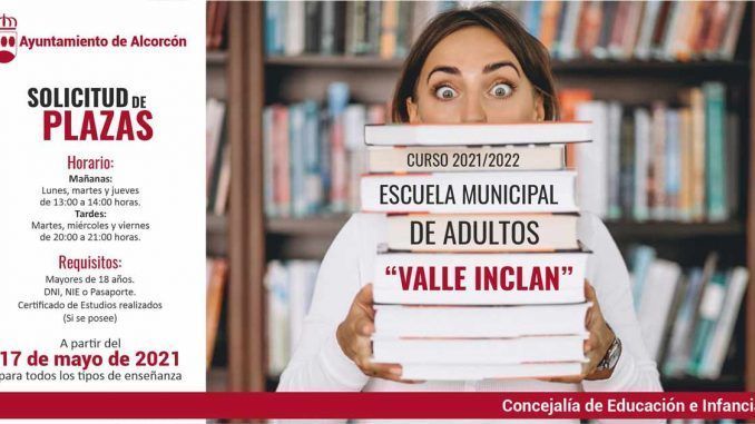 La Escuela Municipal de Adultos ‘Valle Inclán’ inicia el periodo de solicitud de plazas para el curso 2021/2022