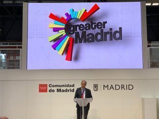 Enrique Ossorio presentando la nueva marca turística Greater Madrid