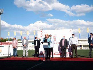 Alcorcón rindió homenaje a la trayectoria de Juan Antonio Anquela, de la A.D. Alcorcón, dando su nombre a un campo de fútbol municipal en Santo Domingo