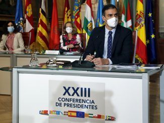 Imagen de archivo del presidente del Gobierno, Pedro Sánchez durante una Conferencia de presidentes autonómicos. EFE/Chema Moya POOL