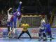 El jugador del Barcelona Dika Mem lanza a portería durante la final de la Copa del Rey de Balonmano que disputó ante el Fraikin Granollers en el Pabellón Fernando Argüelles de Antequera (Málaga). EFE