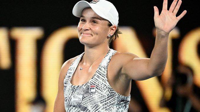 Imagen de archivo de la tenista australiana Asleigh Barty que ha anunciado este miércoles que se retira de este deporte a la edad de 25 años por agotamiento físico y mental. EFE/EPA/DAVE HUNT AUSTRALIA AND NEW ZEALAND OUT
