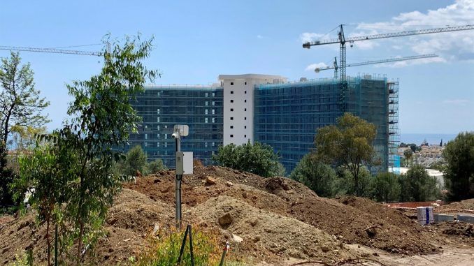 Trabajos de construcción de un edificio en Málaga. EFE/Archivo
