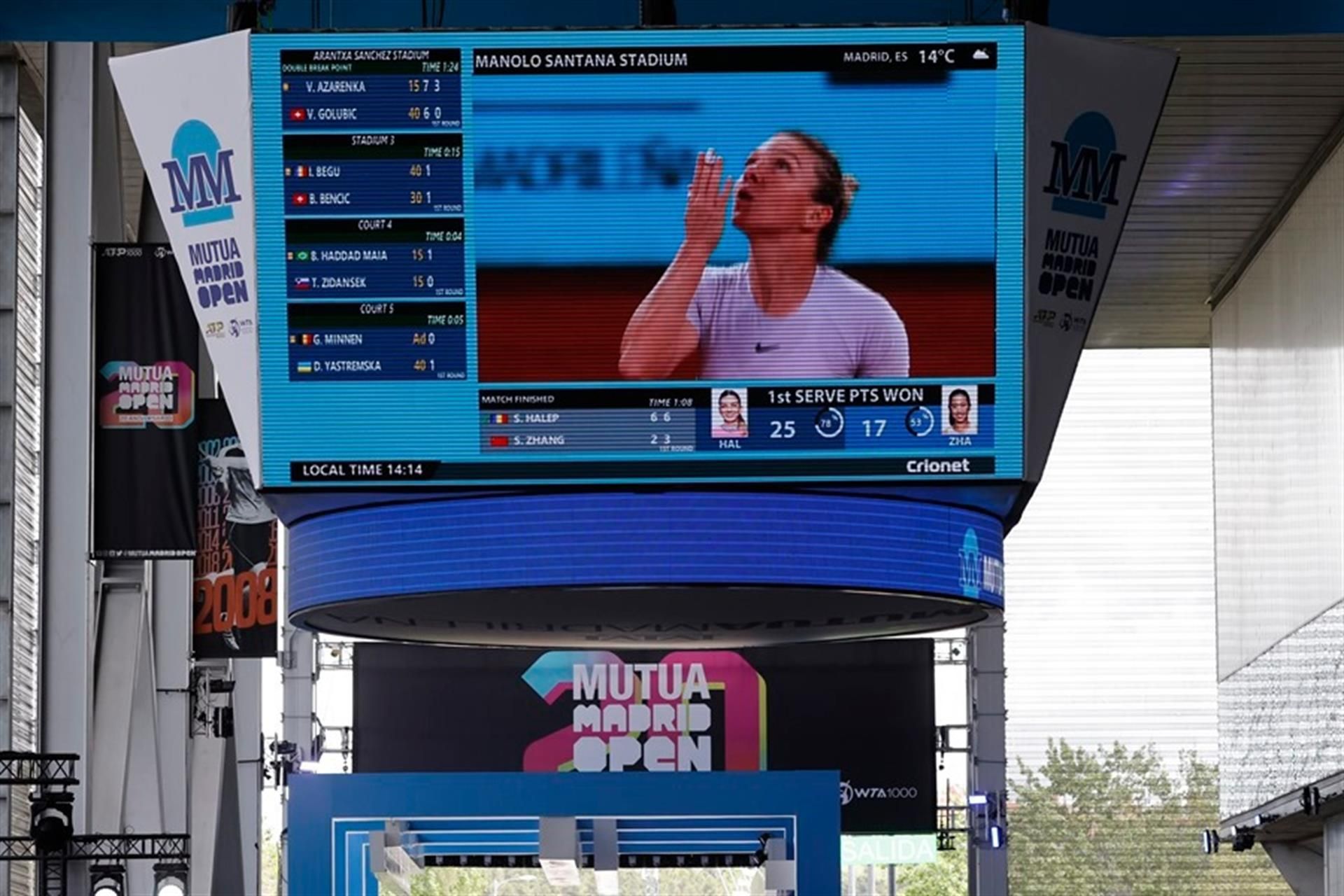 300.000 espectadores. Es la cifra mágica a la que aspira el Mutua Madrid Open de Tenis en la edición 2022.  EFE/Emilio Naranjo
