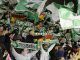 Aficionados del Betis en el estadio Benito Villamarín, durante el derbi de Liga de esta temporada frente al Sevilla. EFE/Raúl Caro/ARCHIVO