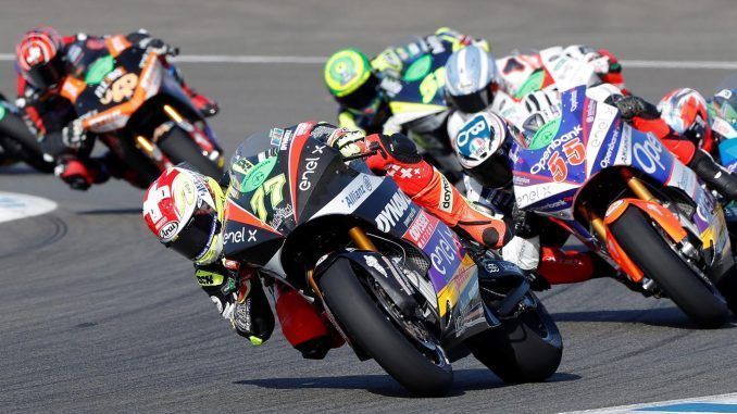 Una carrera de MotoE en un Gran Premio de España en el Circuito de Jerez-Ángel Nieto. EFE/Román Ríos/ARCHIVO
