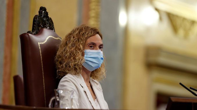 Imagen de archivo de la presidenta del Congreso, Meritxell Batet que debe presidir esta comisión. EFE/ Javier Lizón
