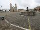 Fotografía del 9 de abril de 2022, de la plaza de Quisapincha (Ecuador), la cual se encuentra vacía. EFE/ José Jácome