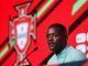 El mediocampista portugués William Carvalho, durante su rueda de prensa antes del partido del jueves con España en Sevilla. EFE/Tiago Petinga