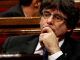 Imagen de archivo de Carles Puigdemont en el Parlament. EFE/Quique García