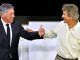 El entrenador chileno del Real Betis Manuel Pellegrini (d) saluda al italiano Carlo Ancelotti, entrenador del Real Madrid, en una imagen de archivo. EFE/ Raúl Caro
